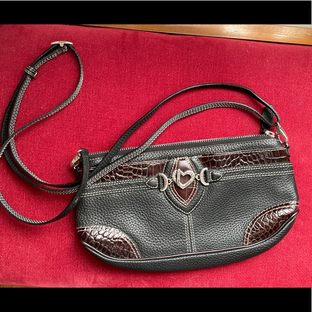 Brighton like new - crossbody black and brown.  No signs of wear